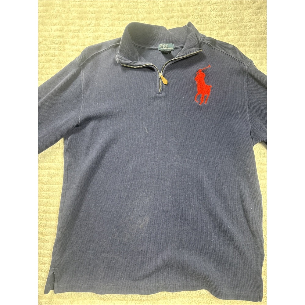 Polo Ralph Lauren Boys Big Pony Sweater size 18-20 Good Used Condition